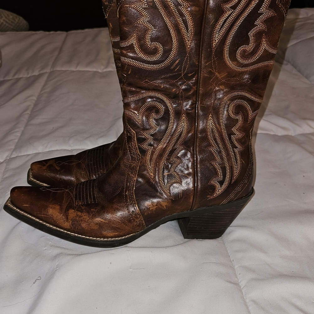 Ariat Brown Heeled Boots - Picture 2 of 6